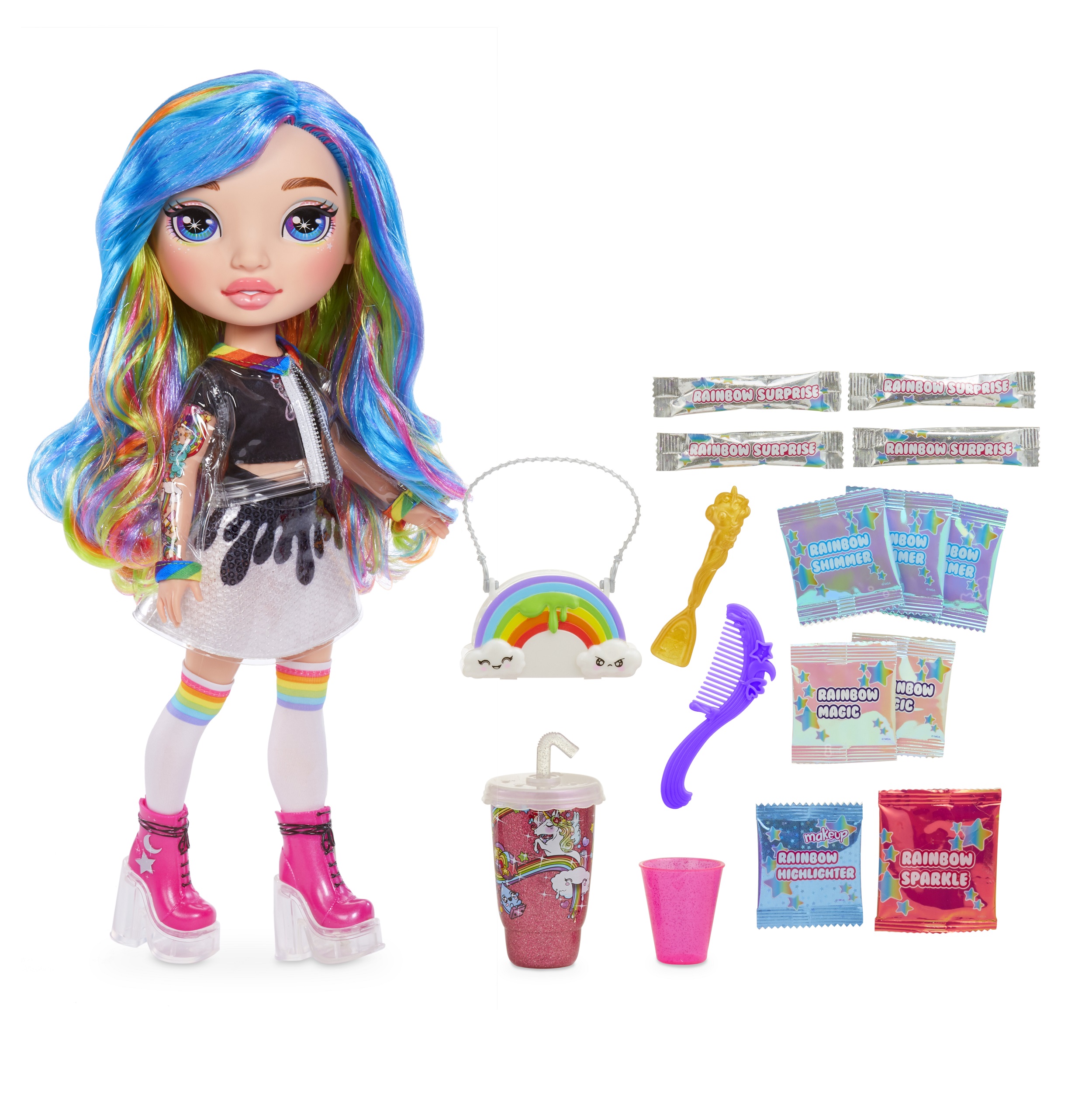 Rainbow Surprise by Poopsie: 14" Doll with 20+ Slime & Fashion Surprises, Rainbow Dream or Pixie Rose - image 5 of 8