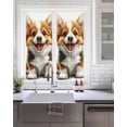thumbnail image 2 of Window Privacy Film Brown Dogs Stained Glass Window Film Decorative Sun Block Window Cover Modern Simple Cute Puppy Animals Funny Window Clings Static Adhesive Sticker for Bathroom 19.6"x39.3", 2 of 7