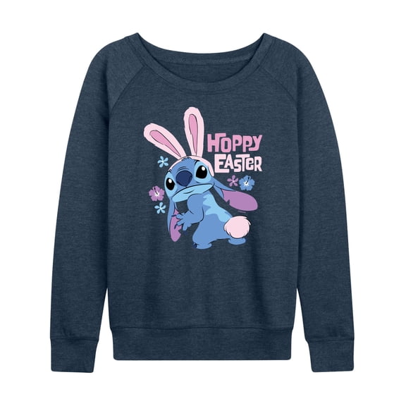Lilo & Stitch - Hoppy Easter - Women's French Terry Long Sleeve Pullover