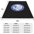 thumbnail image 5 of Hampton University Logo Fleece Blanket, Very Soft Microfiber Flannel Blanket for Couch Warm and Cozy for All Seasons, 5 of 6
