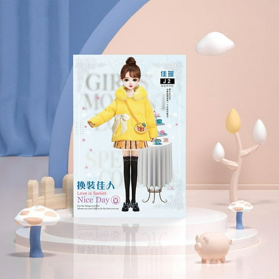 Wdhugt Princess Magnetic Dress Up Sticker Early Education Toy A Version Quiet Book Activity For Kids Learning And Play Alloy Material A