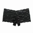 thumbnail image 5 of Sakmal Lace Panties for Women Crotchless Plus Size Butt Lifting Panties Black No Show Womens Underwear 3XL, 5 of 5