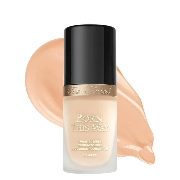 Too Faced Born This Way Natural Finish Longwear Liquid Foundation, 1.01 fl. oz., Seashell