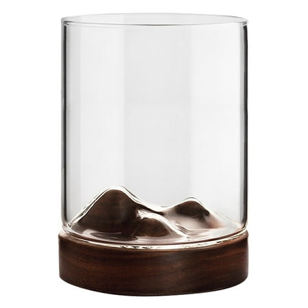 

Mountain Whiskey Glass Set of 3 - Whisky Glasses - Manblown Glass - Drinking Glass