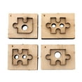 thumbnail image 2 of 4Pcs Wooden Die Cut Jigsaw Cutting Handmade Punch Hand Tool, 2 of 8
