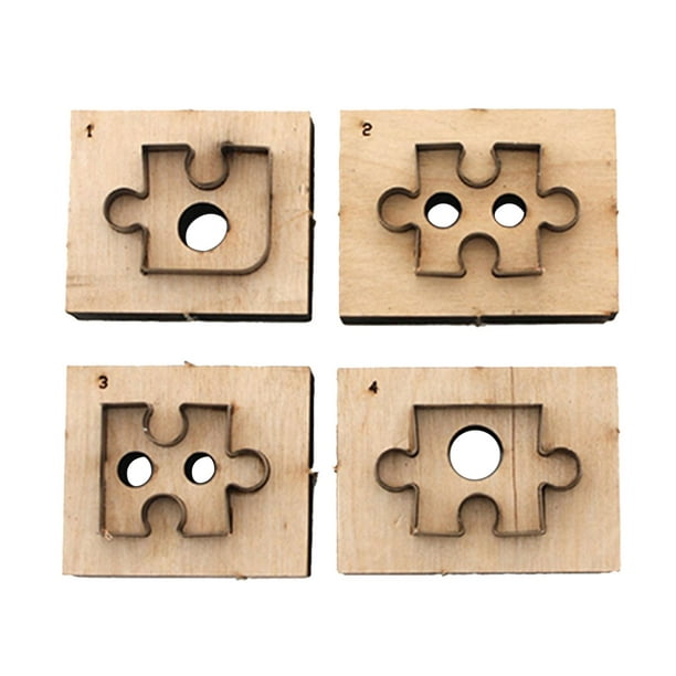 4Pcs Japon Die Jigsaw Puzzle DIY Gabarit Poinçon Moule 