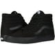 thumbnail image 1 of 25.0 cmSk8-hi Black/BlackSk8-Hi Unisex Casual High-Top Skate Shoes, Comfortable and Durable in Signature Waffle Rubber Sole, 1 of 5