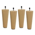 thumbnail image 3 of 4x Remplacement Rond en Bois Massif Foncé Canapé Chaise Ottoman Causeuse Café, 3 of 8