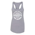thumbnail image 2 of Wild Bobby, Grandpa Man Myth Legend Funny Dad Uncle Papa Dad Gift, Father's Day, Women Racerback Tank Top, Heather Grey, X-Large, 2 of 4