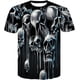 thumbnail image 1 of Xishao Playeras Hombre Bebida Camiseta Cerveza Hombre Calavera Camiseta Hombres/Mujeres Camisas Góticas De Talla Grande 3D Estampado Negro Camisetas Verano Manga Corta para Hombre Tops D-853 Xishao ropa, 1 of 1
