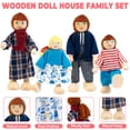 thumbnail image 2 of Juego de muebles para casa de muñecas Kizfarm de madera con 4 muñecas familiares, 26 piezas, 2 of 7