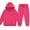 Red, variant on idosla Girls Boys 2 Piece Tracksuit Athletic Sweatsuits Sets Hooded Sweatshirt and Jogger Sweatpants Clothing Sets for Kids (Red, 6-7 Years)