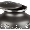 thumbnail image 2 of Aluminum Cremation Urn (Chiselled Black) - Small - (4" W x 6" H x 4"), 2 of 3