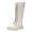 x10 Beige, variant on Girls Boots Size 13 Girls Knee High Leather Boots with Side Zipper Round Toe Lace Up Combat Boots with Low Heel Lug Sole for Little and Big Kids