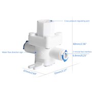 Universual Water Pressure Relief Valve Adjustable Pressure Reducers Push to Quick Connects Fitting Relief Regulator