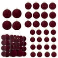 thumbnail image 6 of 46pcs Velvet Christmas Balls Tree Ornaments Set Christmas Decorations Flocked Shatterproof Hanging Ornaments for Christmas Holiday Wedding Decorations Xmas Hanging Ornaments Christmas Party Supplies, 6 of 6