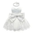 thumbnail image 4 of MesaSe Enfants Bébé Arc Filles Parti Dentelle Robe de Mariée Demoiselle d'Honneur Robes Princesse 0-24M, 4 of 5