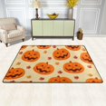 thumbnail image 2 of Dreamtimes Cute Halloween Pumpkin Area Rug, 36"x24" Red Maple Leaves Non-Slip Washable Indoor Door Mat, Absorbent Floor Mat for Bedroom Kitchen Entryway Bathroom, 2 of 7
