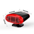 thumbnail image 2 of Calentador de coche eléctrico de 150W, ventilador de calefacción DC 12V, descongelador, desempañador, portátil, 2 of 5
