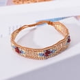 thumbnail image 4 of Bracelet Tressé Perle pour Femme Bracelet Décoratif Réglable Bracelet Boho, 4 of 10