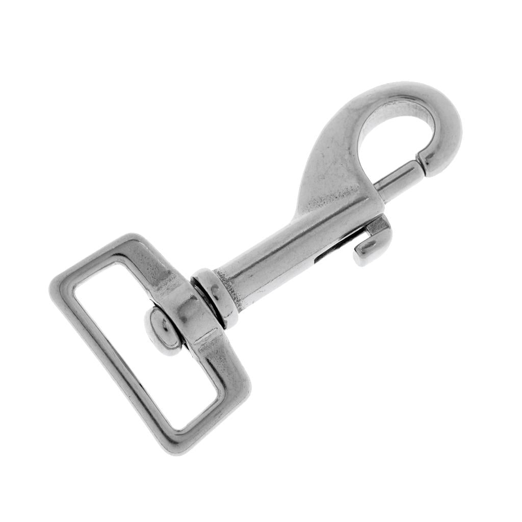 2.8" x 1.3" 316 Stainless Steel Square Eye Swivel Bolt Snap Hook Dive Clip 