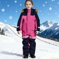 thumbnail image 3 of Kids Snow Suit, Toddler Girls Boys Snowsuit Waterproof Insulated Winter Warm One Piece Jumpsuit Coveralls for Outdoor Snowboarding Ski Suits, 3 of 9