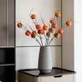 thumbnail image 4 of weibbin Simulation Persimmon Fruit Branches Fake Flower Branch for Wedding Home Decoration, 4 of 6