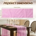 thumbnail image 6 of 3PCS Pearl Gauze Table Runner 10FT Sheer Tablecloth Elegant Dining Table Decor for Home Party Holiday Wedding, 6 of 8