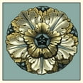 thumbnail image 2 of Vision Studio 15x15 White Modern Wood Framed Museum Art Print Titled - Floral Medallion V, 2 of 4