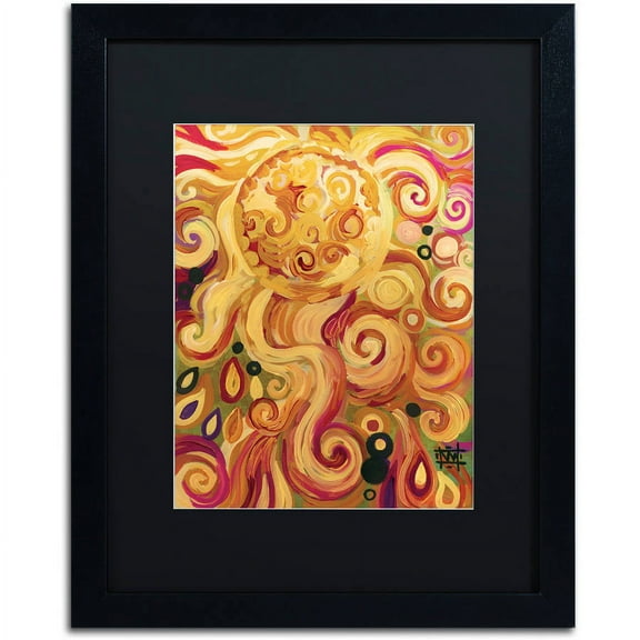 Trademark Fine Art "150" Canvas Art by Natasha Wescoat, Black Matte, Black Frame