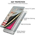 thumbnail image 4 of DuraSafe Cases iPad Air 3 2019 PRO 10.5 Inch 2017 [ Pro 10.5 Air 3rd ] A2152 A2123 A2153 A2154 MUUL2LL/A MUUK2LL/A MUUJ2LL/A MUUT2LL/A TriFold Printed Hard Smart PC Transparent Back Cover - Bunny Hat, 4 of 4