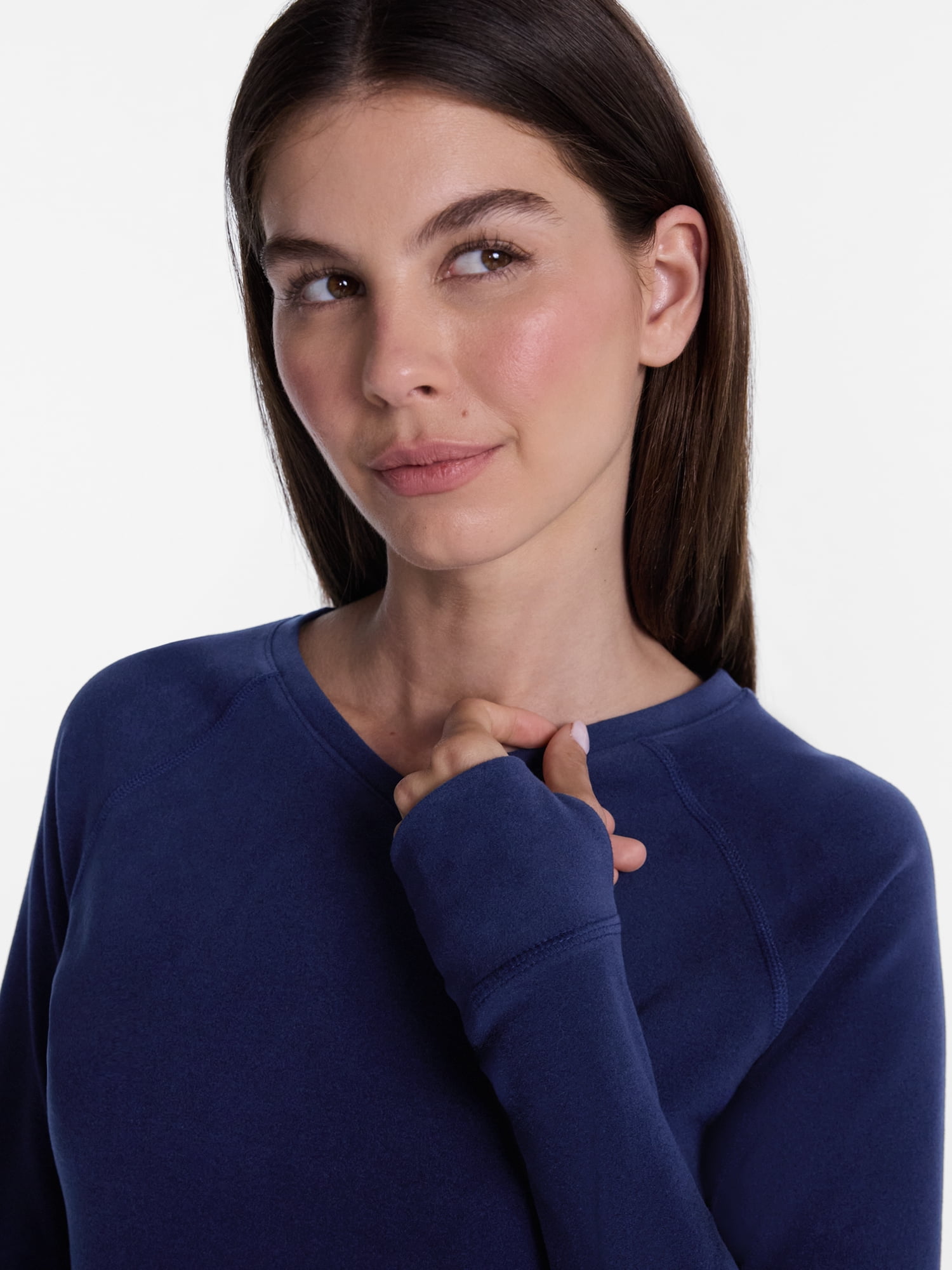 ClimateRight by Cuddl Duds Women’s Warmest Therma Suede Long Sleeve V Neck Thermal Base Layer Top, Sizes XS to 4X