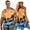 Blue Flower, variant on Palm Leaf Couples Outfits Matching Sets Summer Mens Button Down Shirt Casual Beach Shirts and Womens Sleeveless Dress Tank Loose Sundress