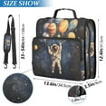 thumbnail image 2 of FORMRS Zipper Binder with Shoulder Strap 1.5-inch Ring 500 Sheet Capacity File Bag, Watercolor Astronaut, 2 of 5