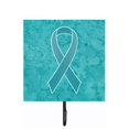 thumbnail image 1 of 4.25 W x 7 H In. Teal Ribbon for Ovarian Cancer Awareness Leash or Key Holder, 1 of 1
