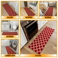 thumbnail image 4 of Ottomanson Non-Slip Hallway Runner Rug 20" x 59" Perfect for High Traffic Areas, Red Trellis, 4 of 13