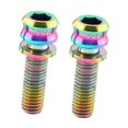 thumbnail image 4 of yotijar 2 Pieces Bike Handlebar Stem Titanium Screws M6 Spare Part Accessory M6 17, 4 of 8