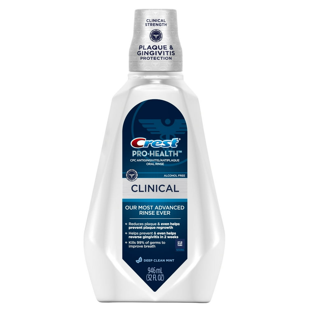 Crest Clinical Mouthwash, Alcohol Free Gingivitis Protection 32 fl oz