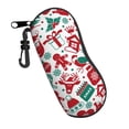 thumbnail image 2 of ZICANCN Sunglasses Soft Case, Abstract Christmas Santa Gift Neoprene Zipper Eyeglass Case for Men Women, 2 of 9