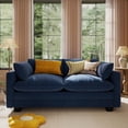 thumbnail image 5 of 75" Love Seat Couches, Noelse 2 Seater Soft Modular Sofa with Double Layer Upholstered Seat Cushion, Pet Friendly Cloud Couch for Living Room Bedroom and Apartment, Blue, 5 of 10