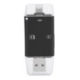 thumbnail image 1 of Lector de tarjetas de memoria 3 en 1 portátil USB 1.1/2.0 antimagnético, antigolpes y resistente al desgaste para teléfonos iOS, 1 of 5