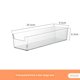 thumbnail image 1 of Caja de almacenamiento rectangular larga de acrílico transparente, organizador de escritorio para cosméticos, papelería, bolígrafos, utensilios de cocina, palillos, 1 of 5