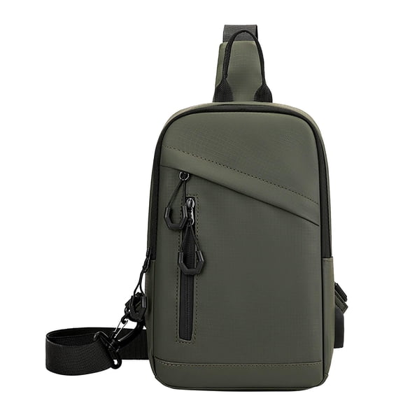 Backpack for Men, Crossbody Bag with Multiple Compartments, Water-Resistant Polyester Shoulder Bag for Commuting and Outdoor Sports, 28 x 19 x 10 cm