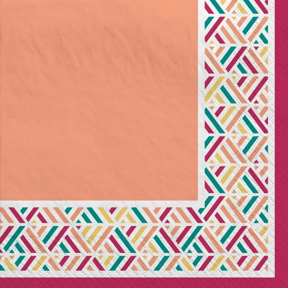 Boho Picnic Paper Lunch Napkins 16 Per Pack