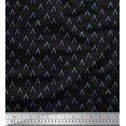 thumbnail image 1 of Soimoi Black Silk Fabric Alphabet Text Print Fabric by the Yard 42 Inch Wide, 1 of 3