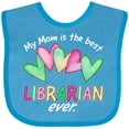thumbnail image 3 of Inktastic My Mom is the Best Librarian Ever Boys or Girls Baby Bib, 3 of 4