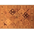 thumbnail image 1 of Ahgly Company Indoor Rectangle Oriental Orange Industrial Area Rugs, 6' x 9', 1 of 4