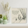 thumbnail image 4 of HFDF Classic Winnie the Pooh Quote Wall Art Decor Retro If There Ever Comes a Day Sayings Canvas Painting Pictures Print Sign Artwork Ready to Hang 18x12inch Framed, 4 of 5