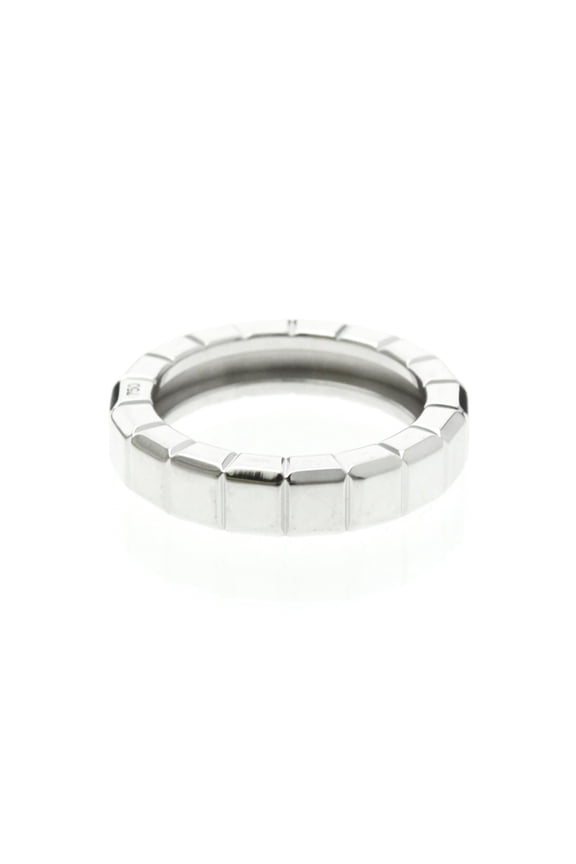 Pre-Owned Chopard Ice Cube 82/7407 White Gold (18K) Fashion No Stone Band Ring Silver