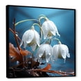 thumbnail image 2 of Designart "Frost-Kissed Snowdrop Image" Snowdrops Floater Framed Canvas Prints, 2 of 5